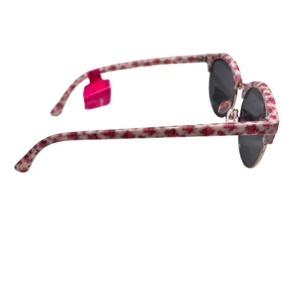 Betsey Johnson Sunglasses Women’s‎ Pink Floral Round White Pin Up Retro Novelty main image 4